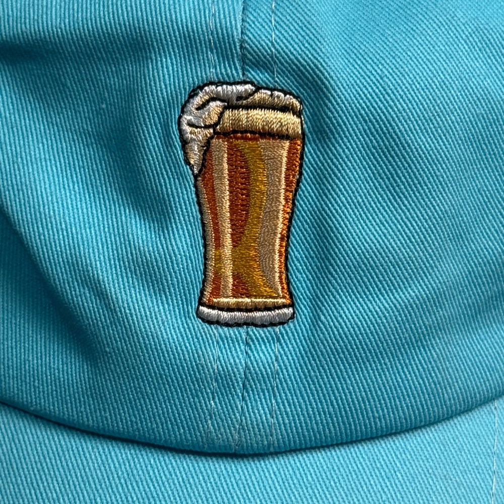 Blue Cap with Beer Glass “Golden Road” Embroidery - Picture 2 of 4